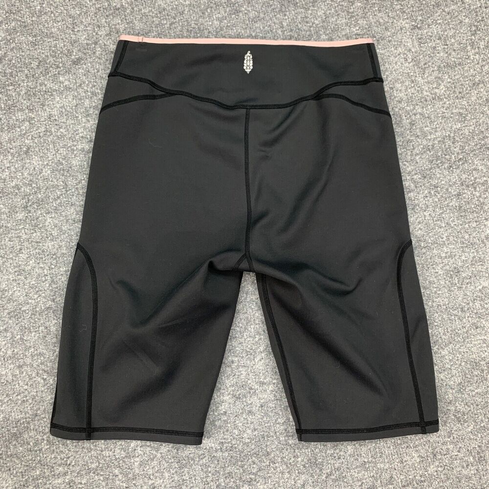 Free People Shorts Womens S Small Black Movement Step Up High Rise Pull On Biker - Picture 9 of 13